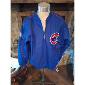 Chicago Cubs Authentic Collection MLB Jacket Lined Men's‎ Size XL Majestic